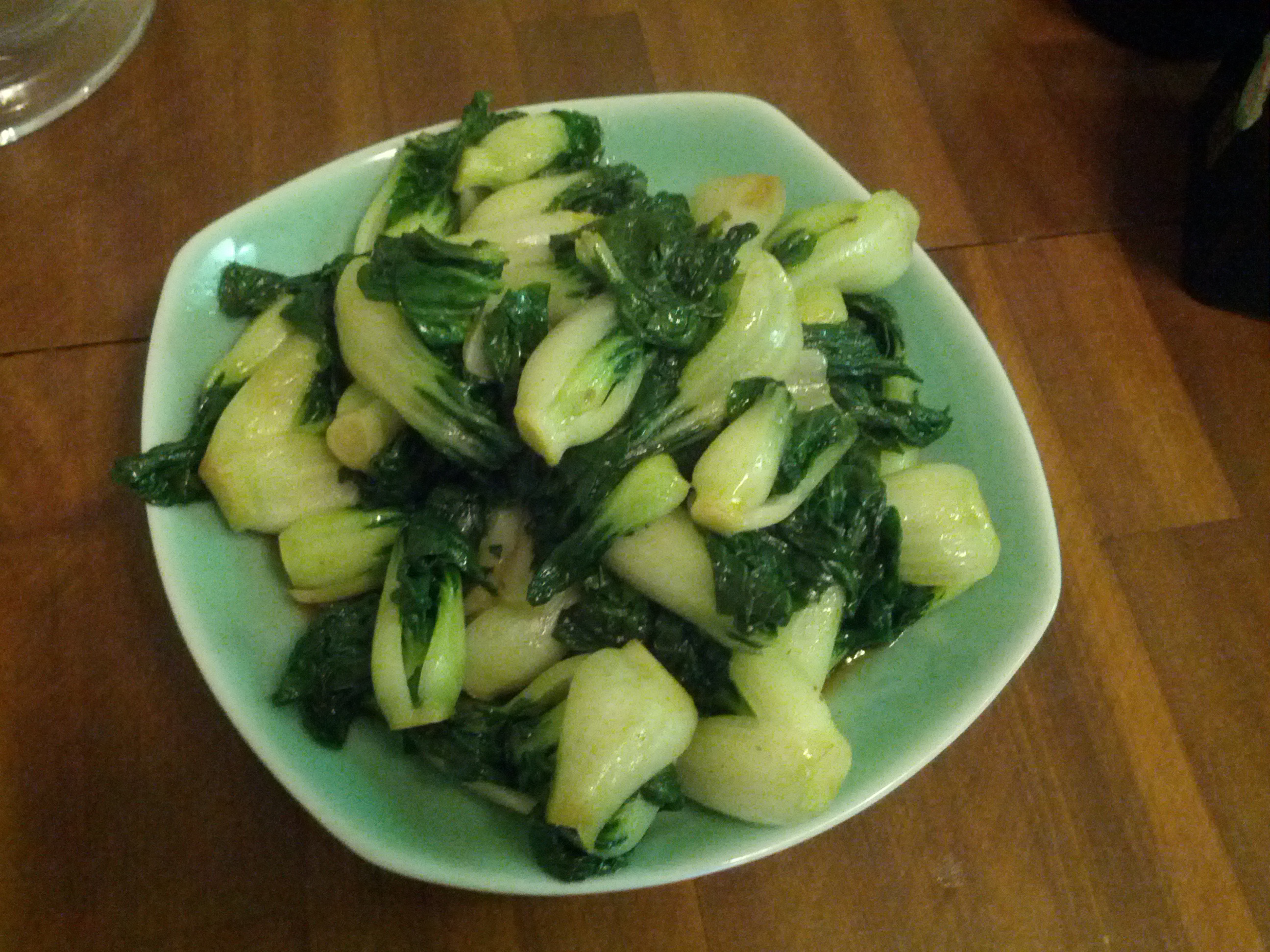 无油清炒小白菜