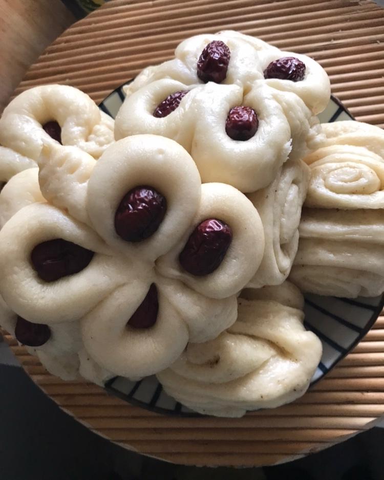 花开富贵 年年有余——枣花馒头（九款）