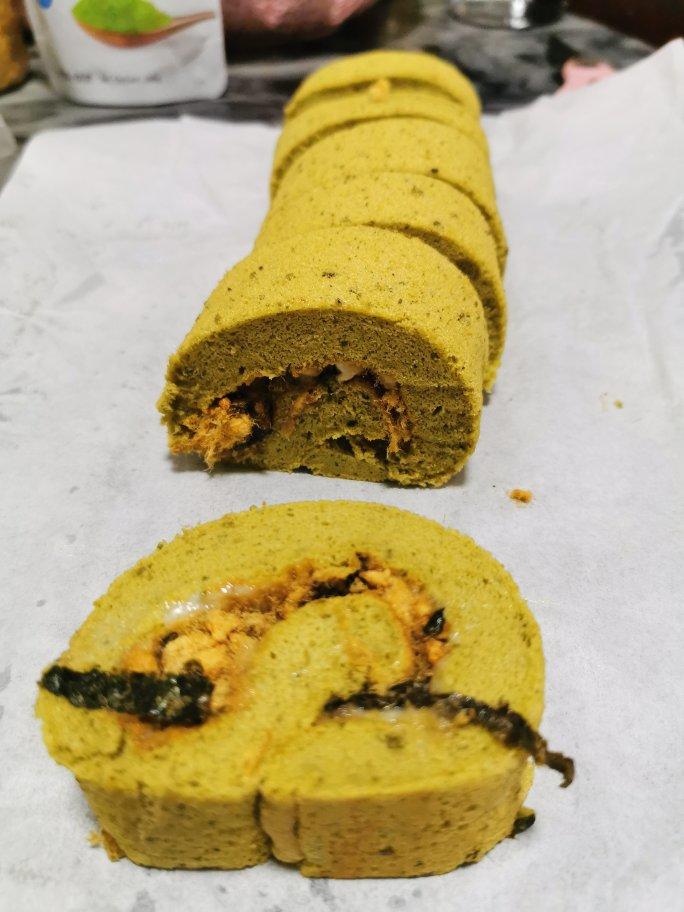 抹茶红豆蛋糕卷