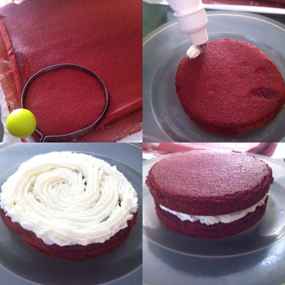 红丝绒蛋糕Red Velvet Cake的做法 步骤5
