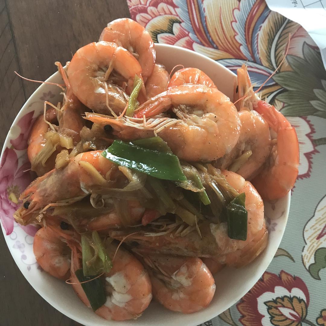 葱爆大虾