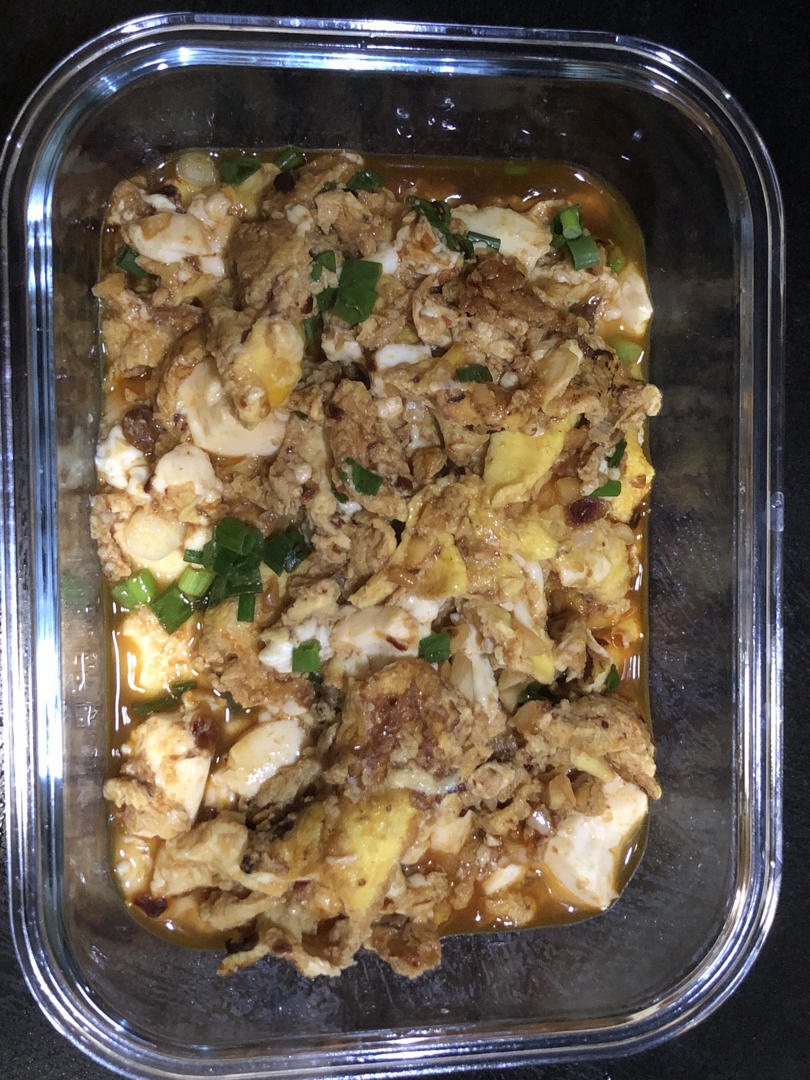 香辣抱蛋豆腐