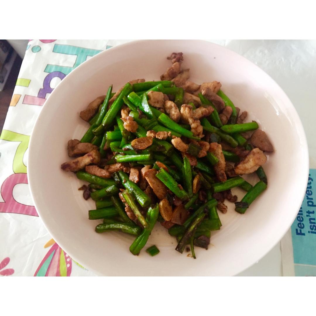 豆角炒肉