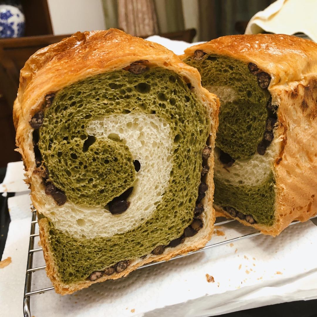 最正宗的日式抹茶红豆吐司