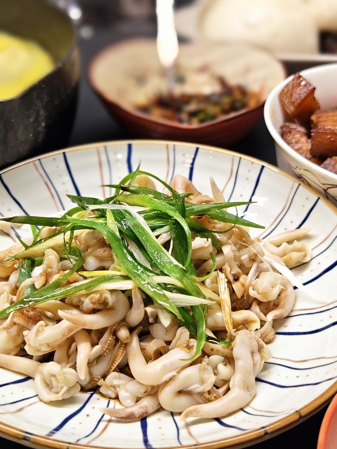葱油灼鸟贝