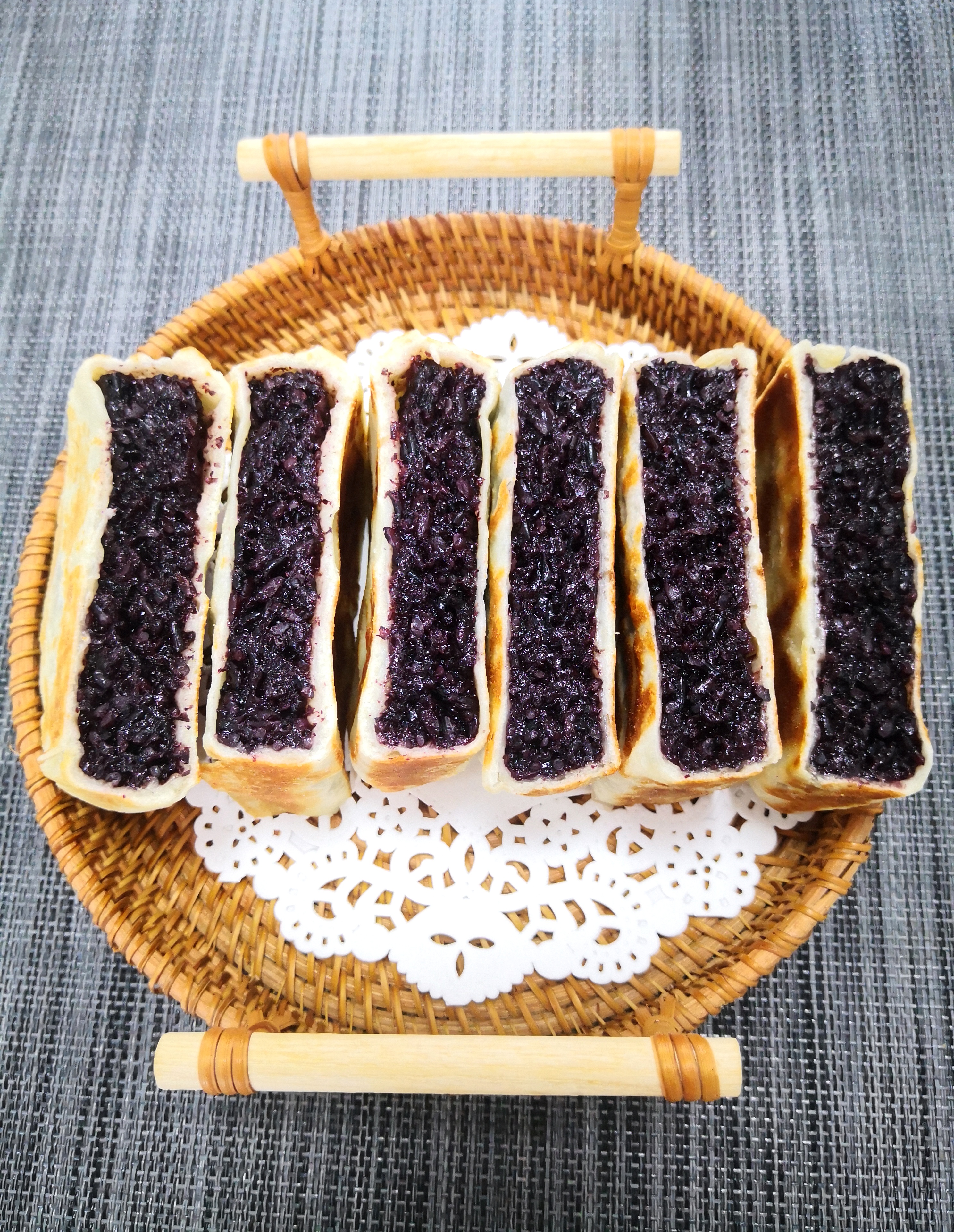 无糖少油的淄博紫米饼的做法