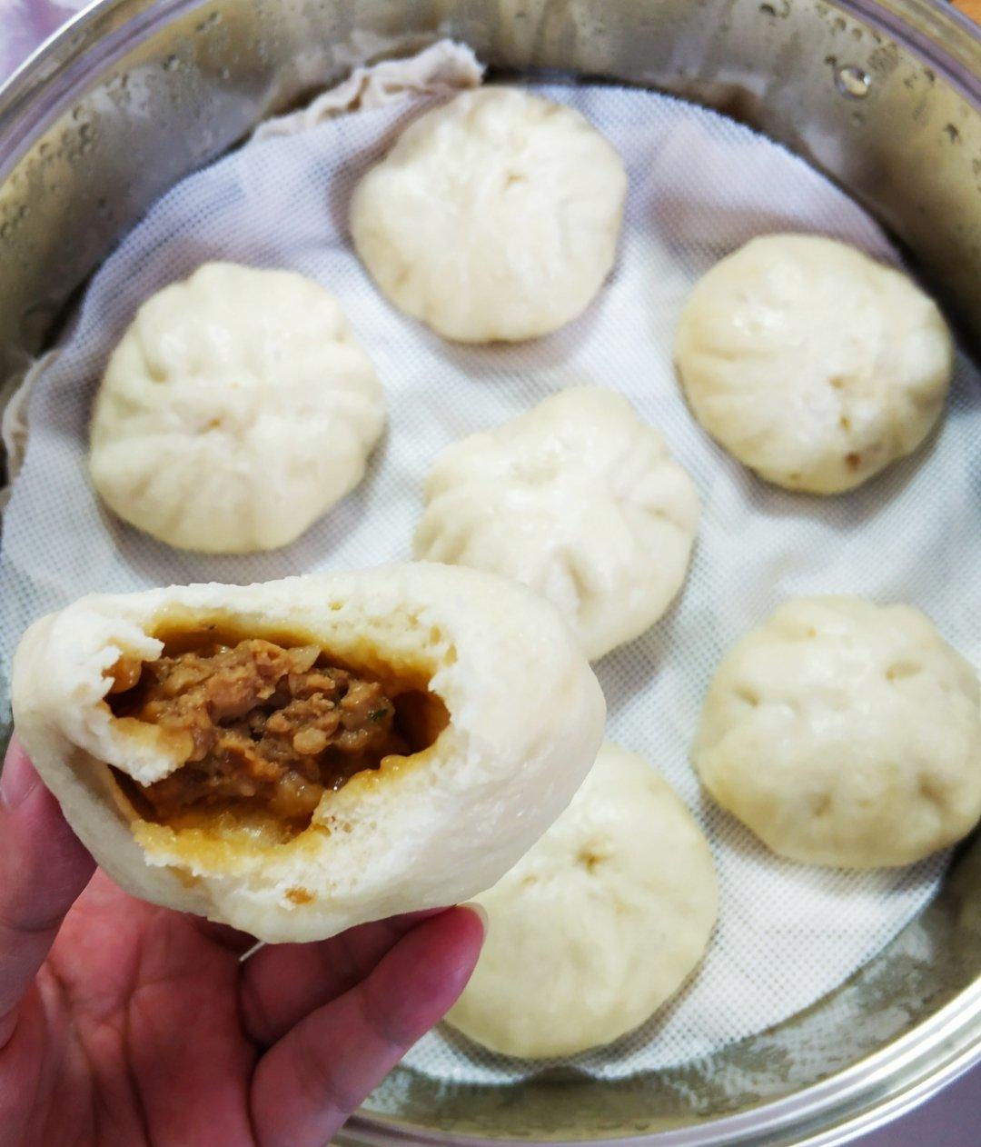 猪肉包子（附视频。一次性发酵。）