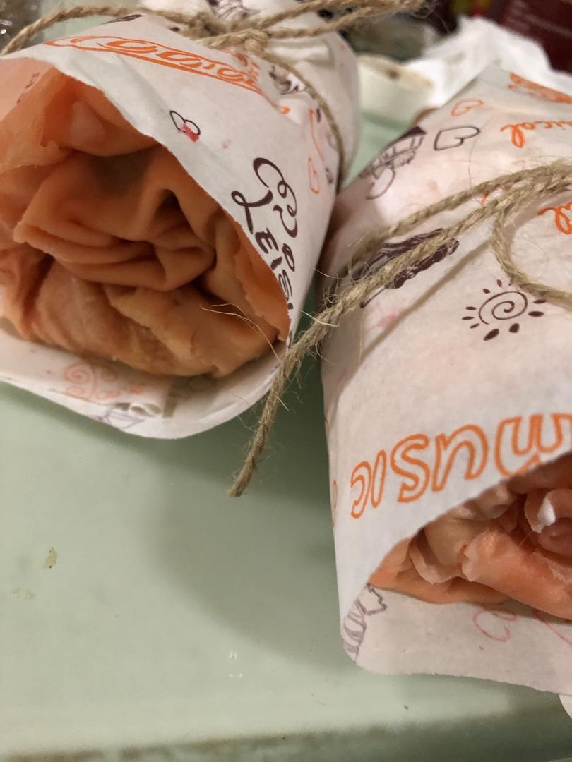 千层毛巾卷，原味、抹茶、巧克力三种口味