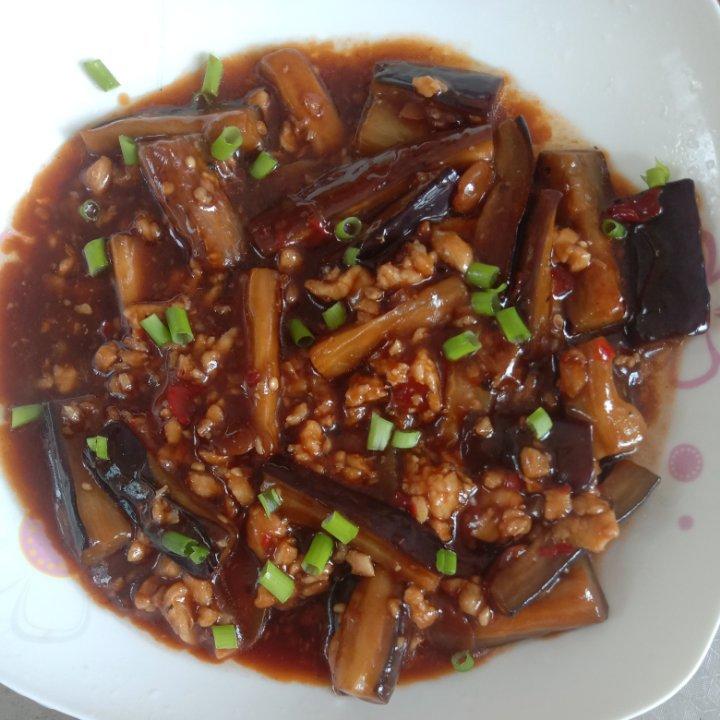 红烧肉沫茄子