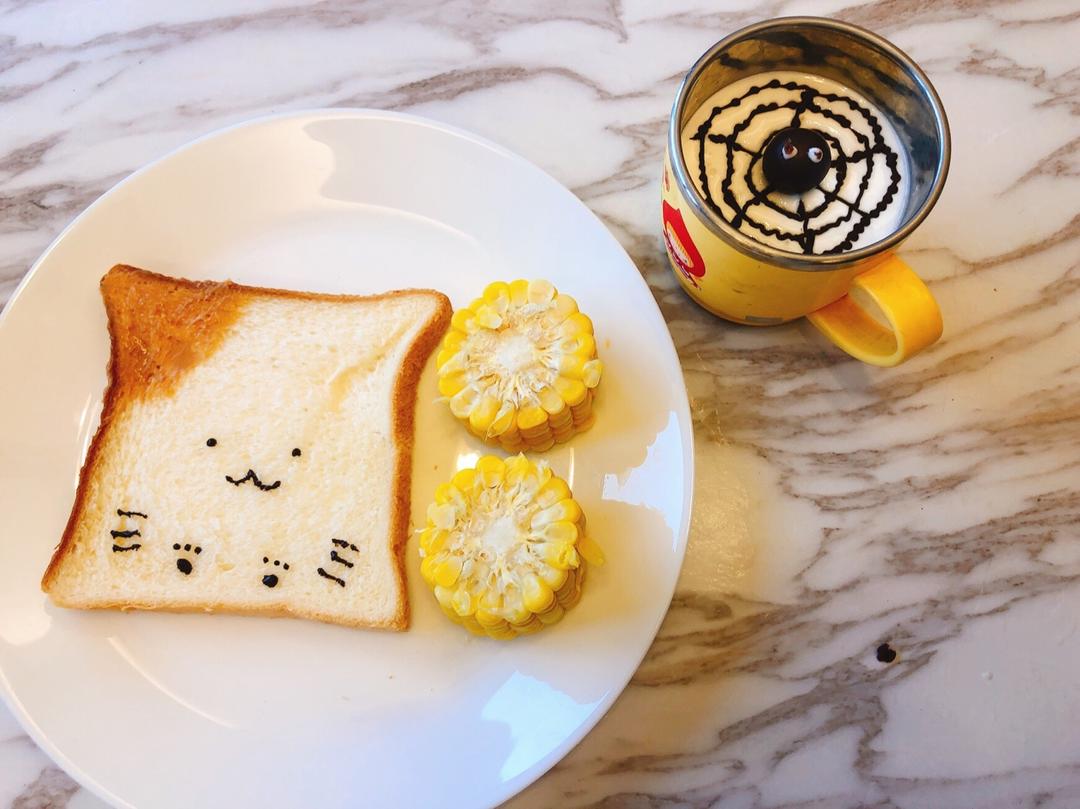 花样吐司卡通早餐
