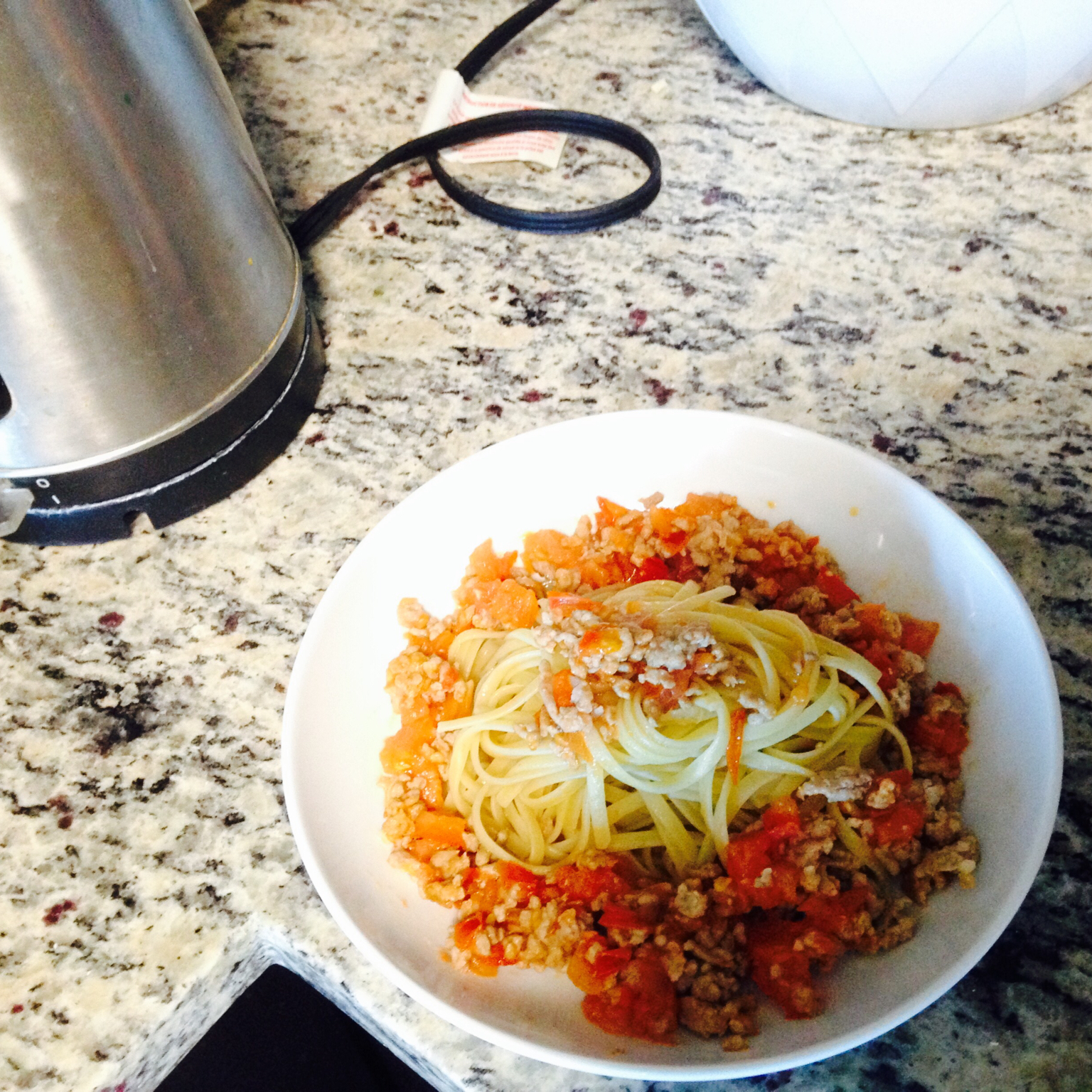 芝士焗番茄肉酱意面