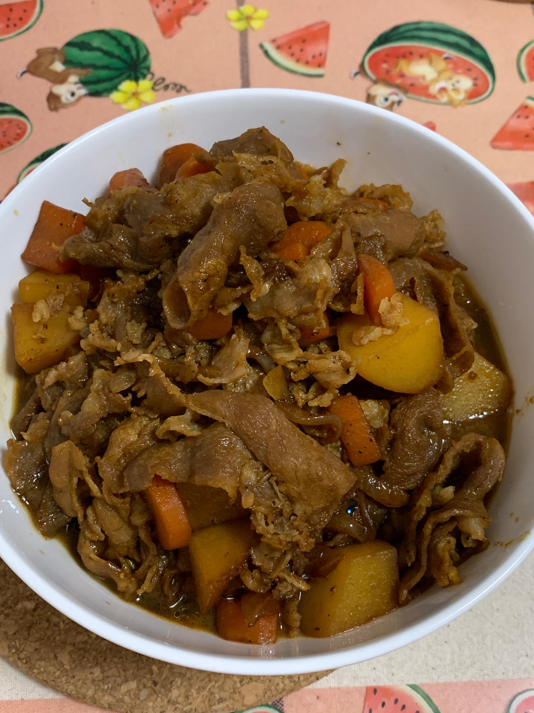 好吃的黑椒肥牛饭