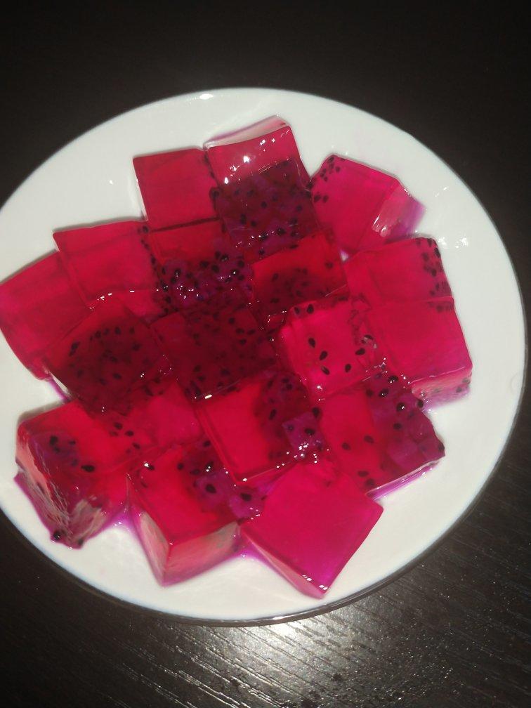 44966463485做的零失败的火龙果果冻~白凉粉版,简单易操作