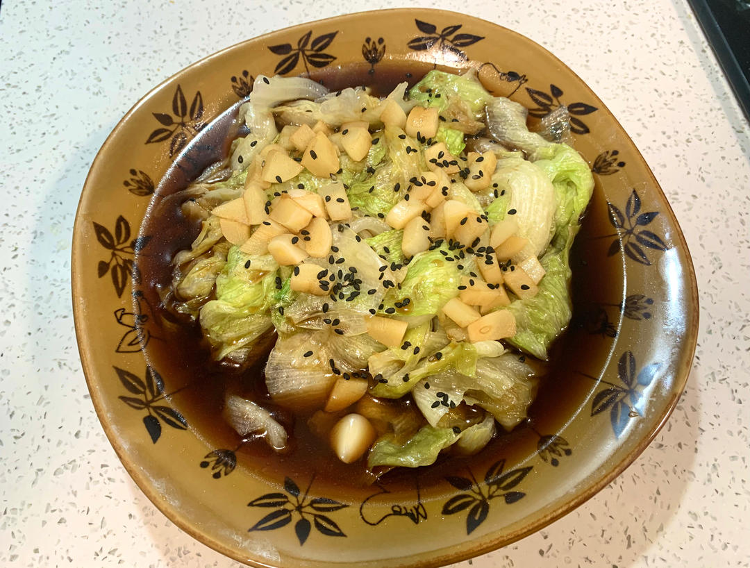 白灼西生菜