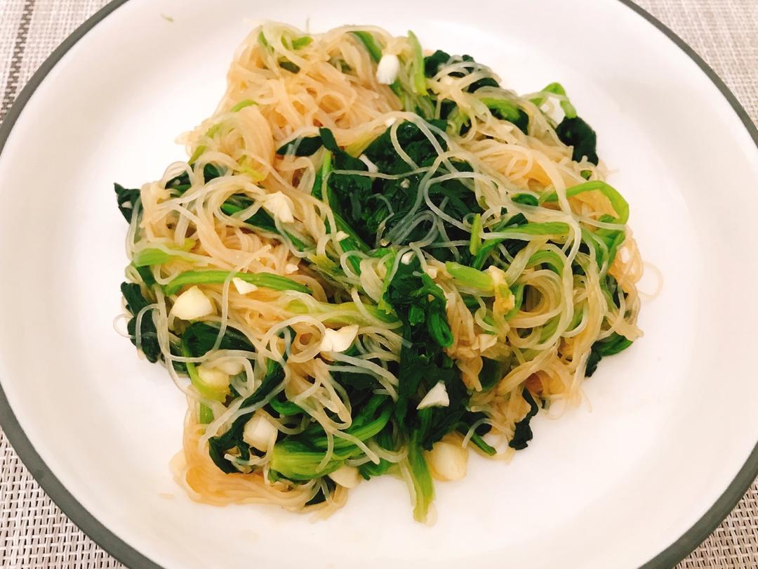 凉拌菠菜粉丝