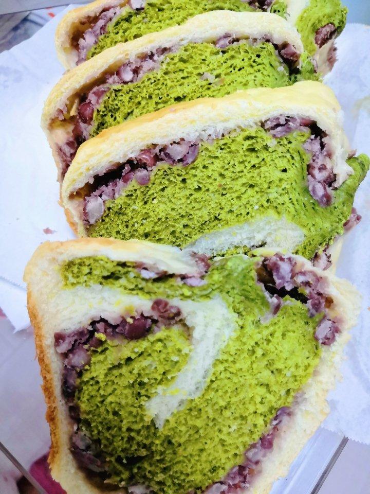 最正宗的日式抹茶红豆吐司