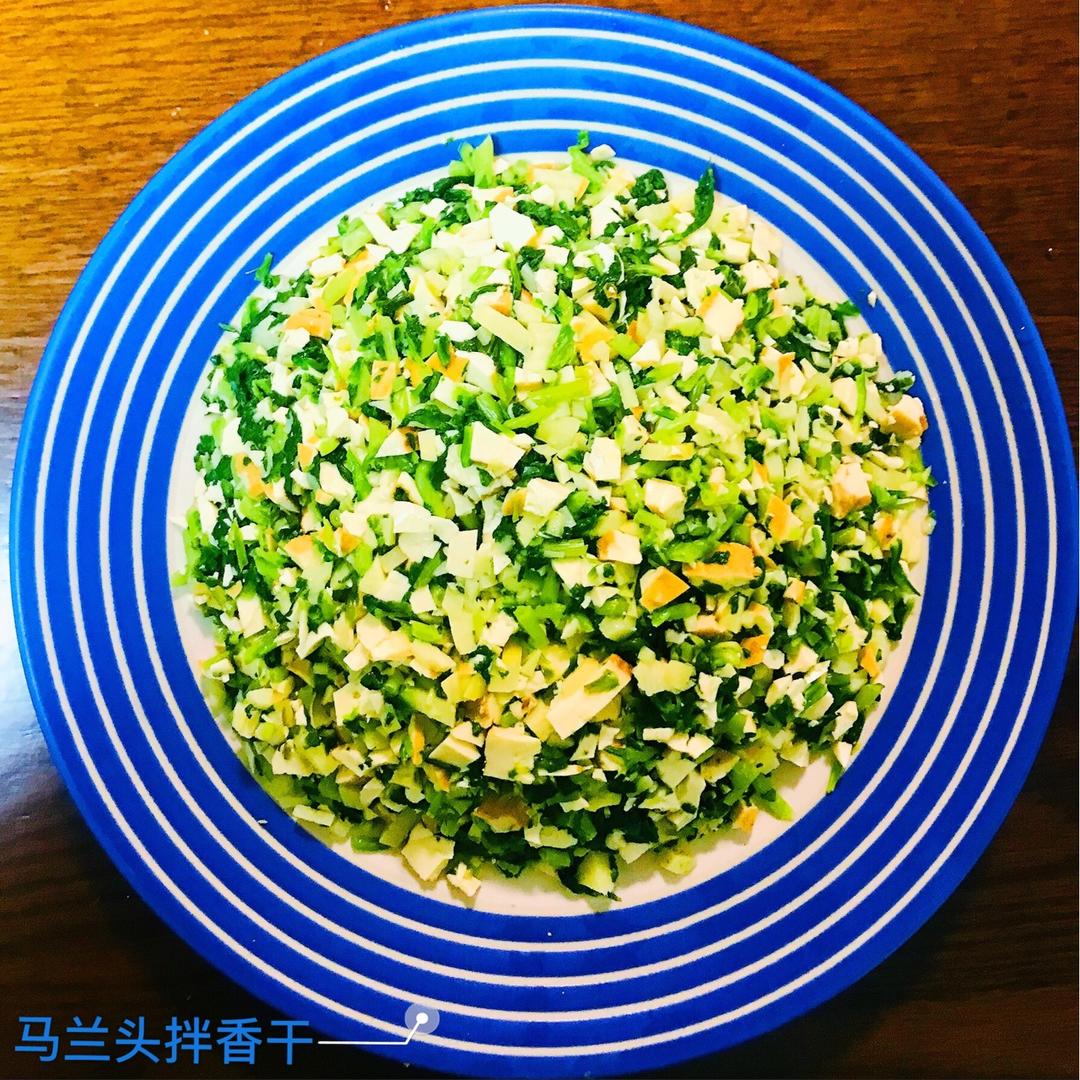 江南春天之马兰头拌香干