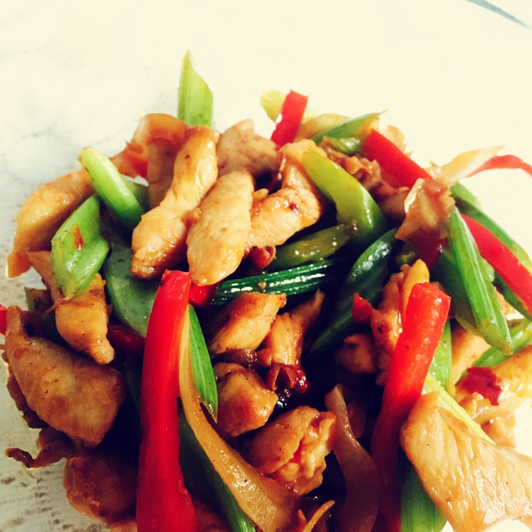 芹菜肉丝