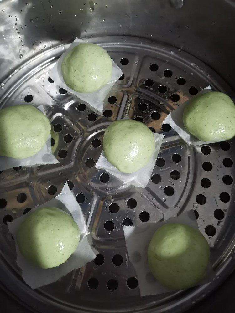 网红青团～～咸蛋黄肉松青团