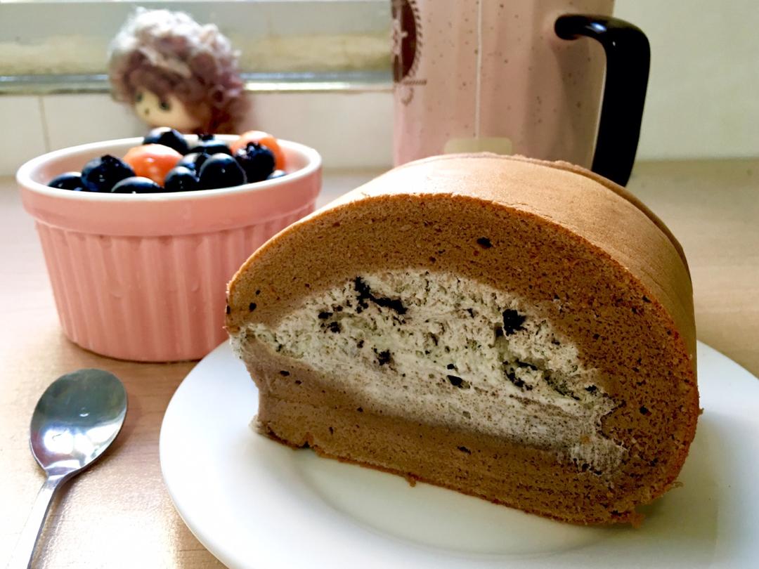 胖乎乎奶油芒果卷/不开裂不掉皮全过程详细图解烘焙视频/蛋糕篇6：「厚卷」