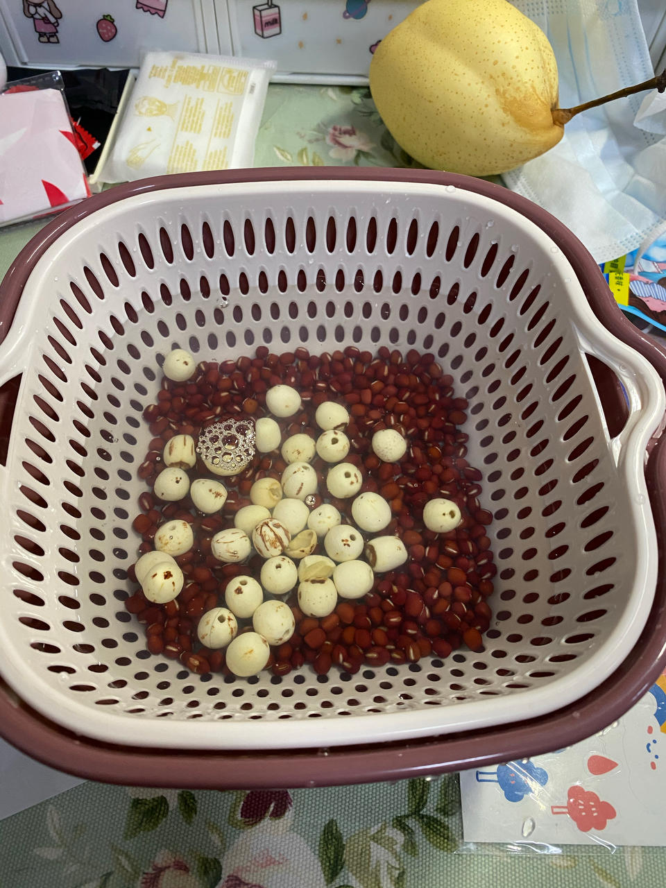 红豆莲子粥【10月北鼎养生壶食谱】