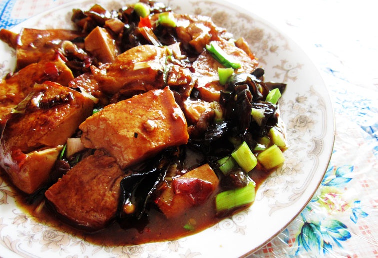 鱼香煎豆腐