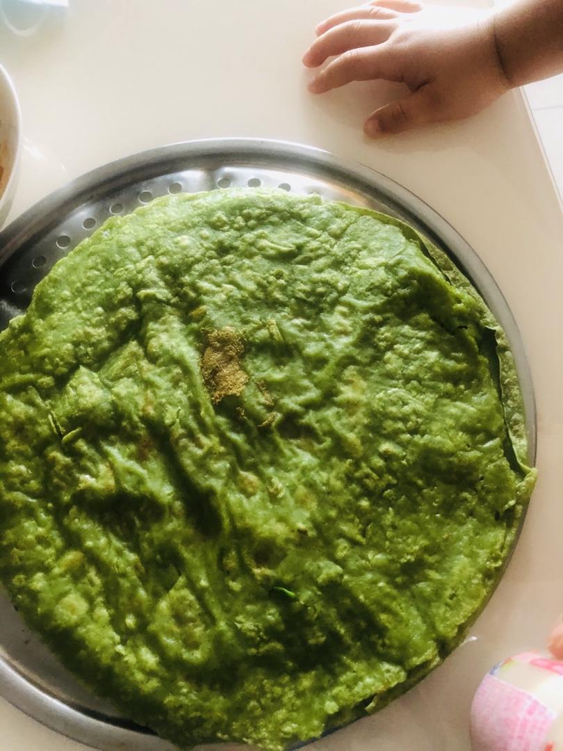黄瓜皮汁煎饼