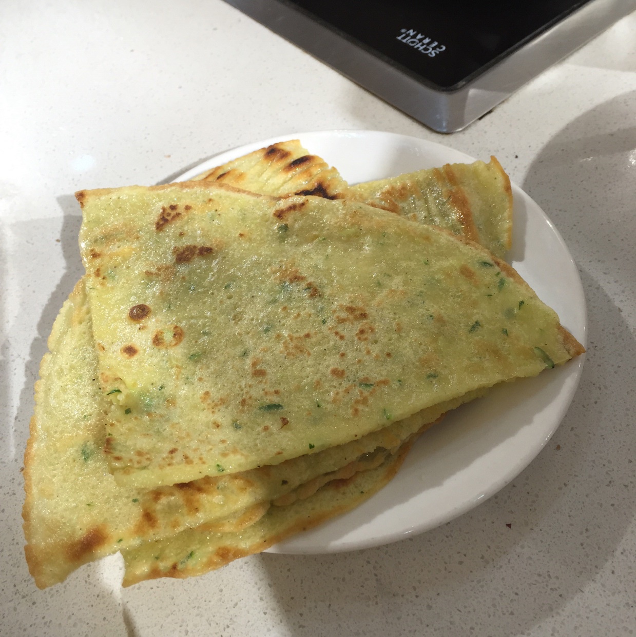 快乐微笑hnxa做的黄瓜鸡蛋早餐饼