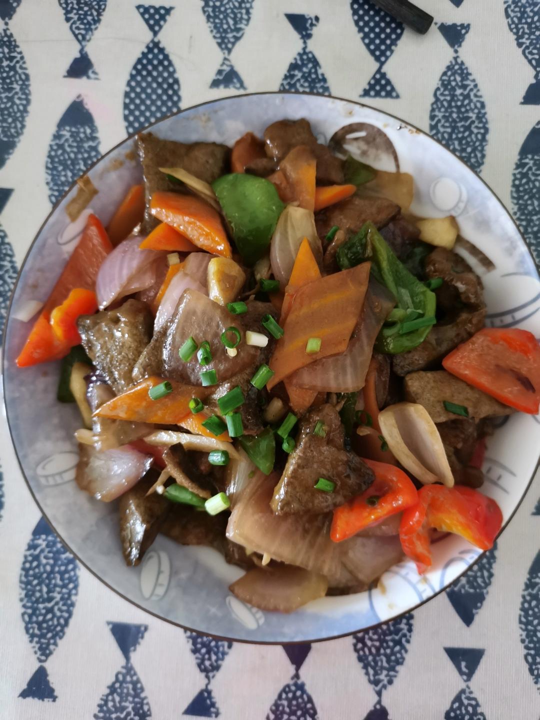 软嫩不腥的爆炒猪肝