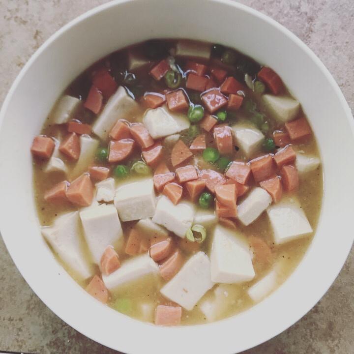 青豆火腿豆腐