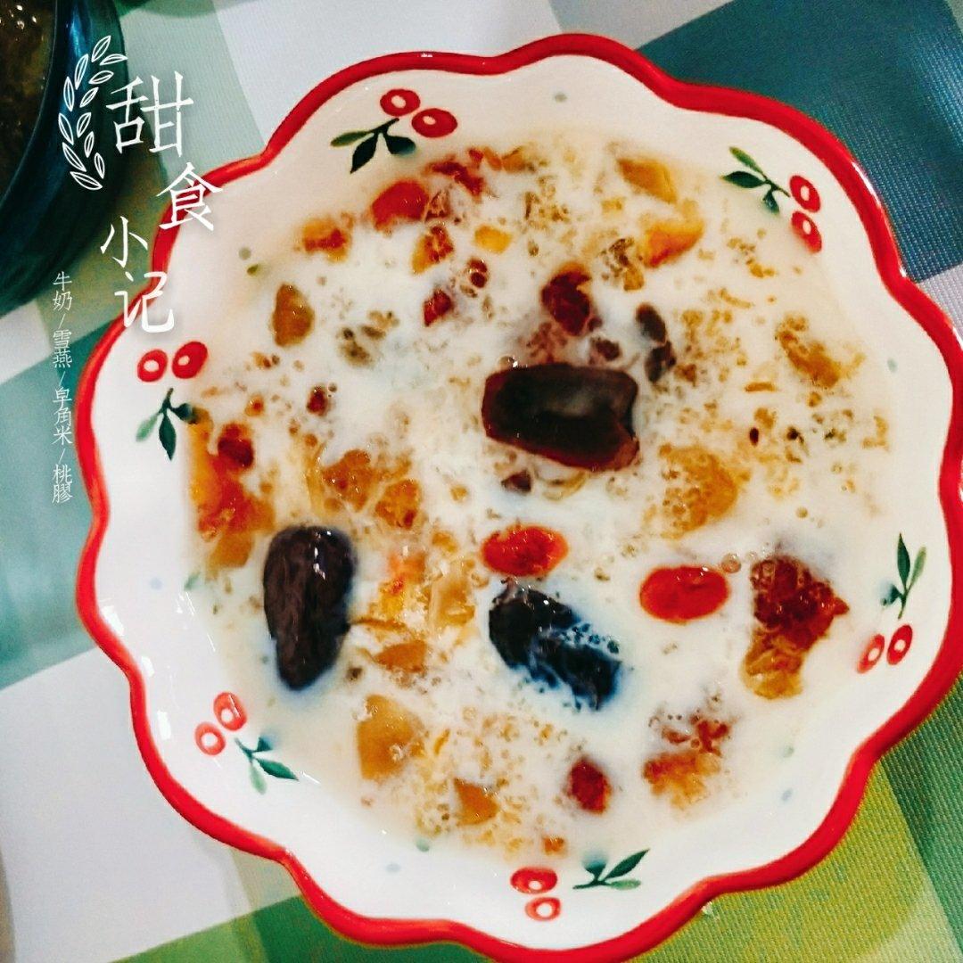 桃胶皂角米雪燕美颜羹