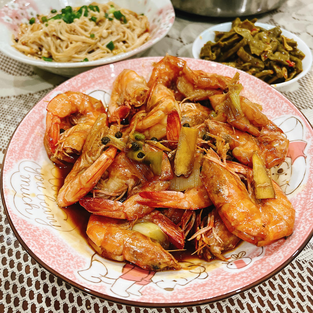 油爆虾  小美