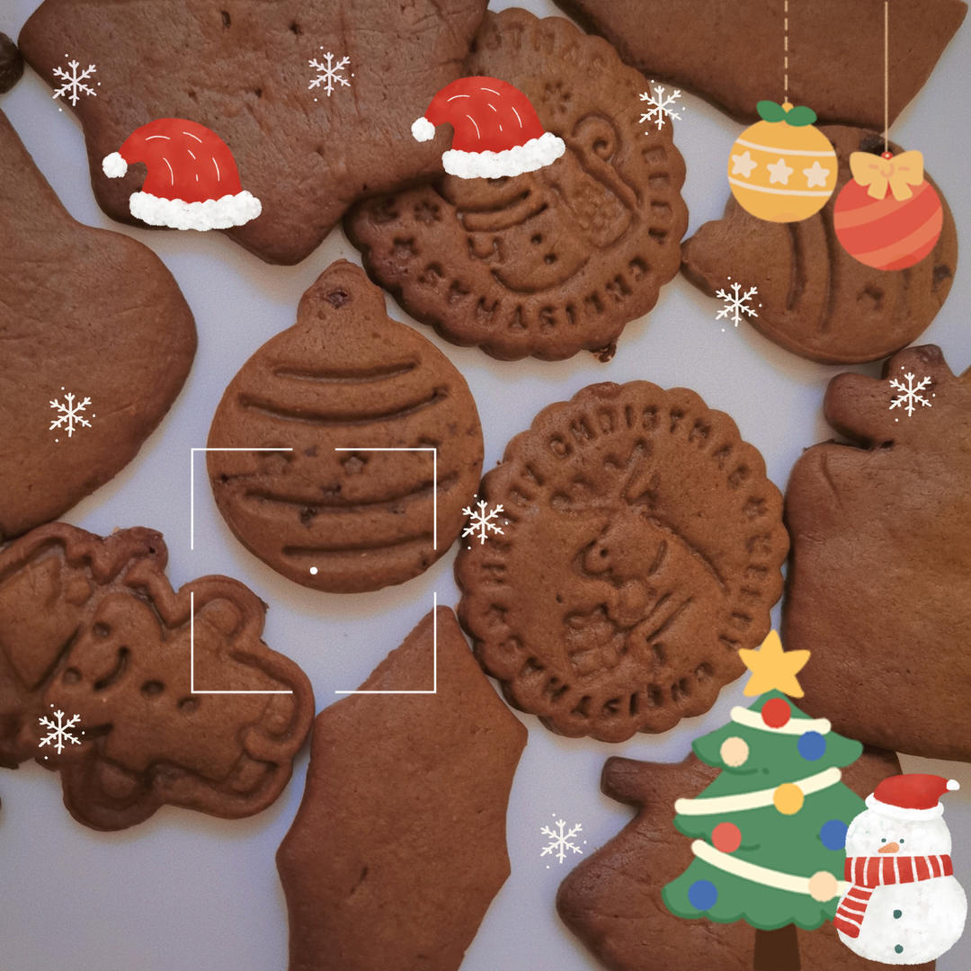 加Molasses糖浆的姜饼人饼干