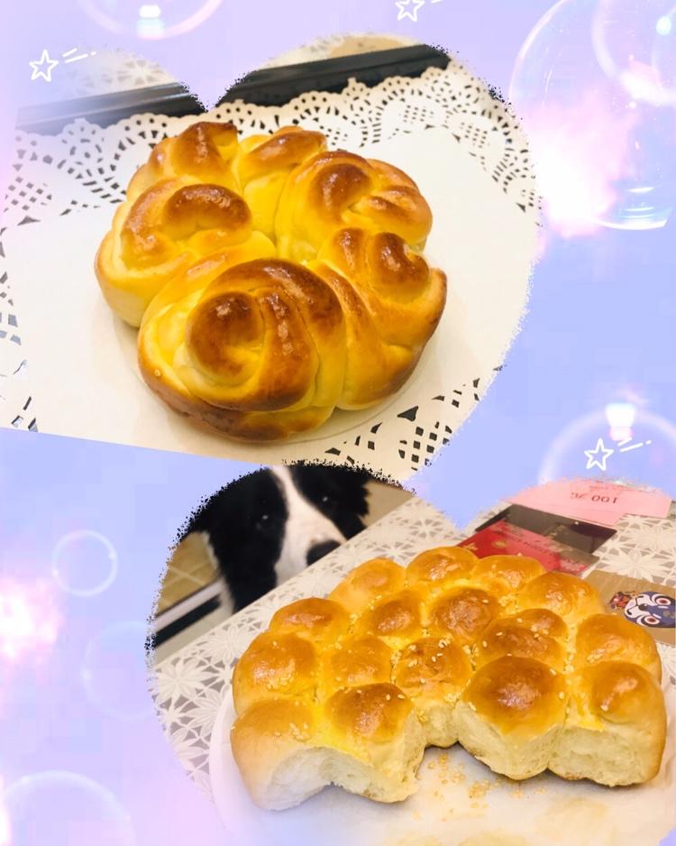 玫瑰花面包
