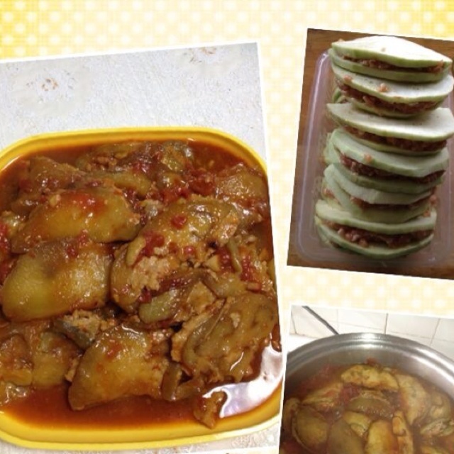 番茄肉末烧茄子（无油版）