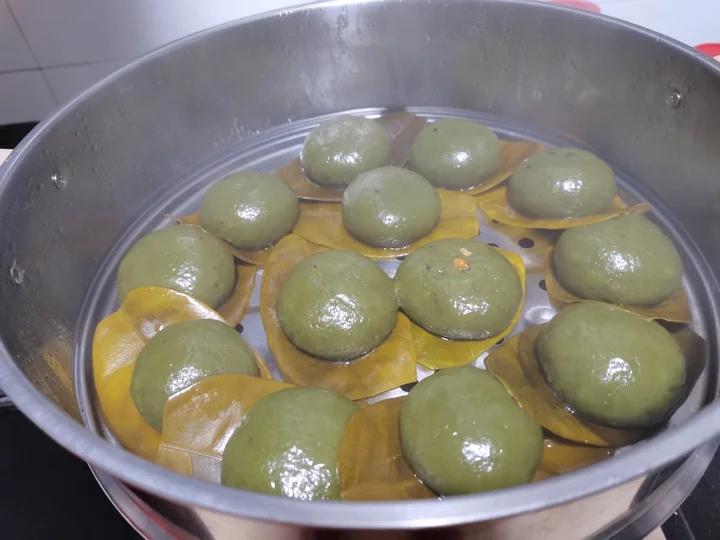 艾草青团(肉松馅儿)