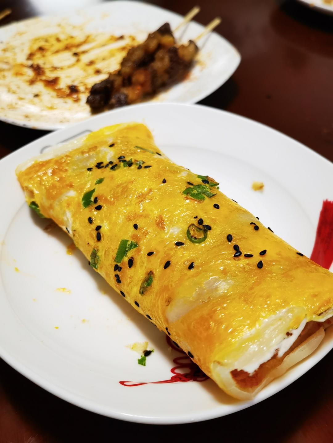 秒杀早餐摊不破皮大煎饼，步骤超详细