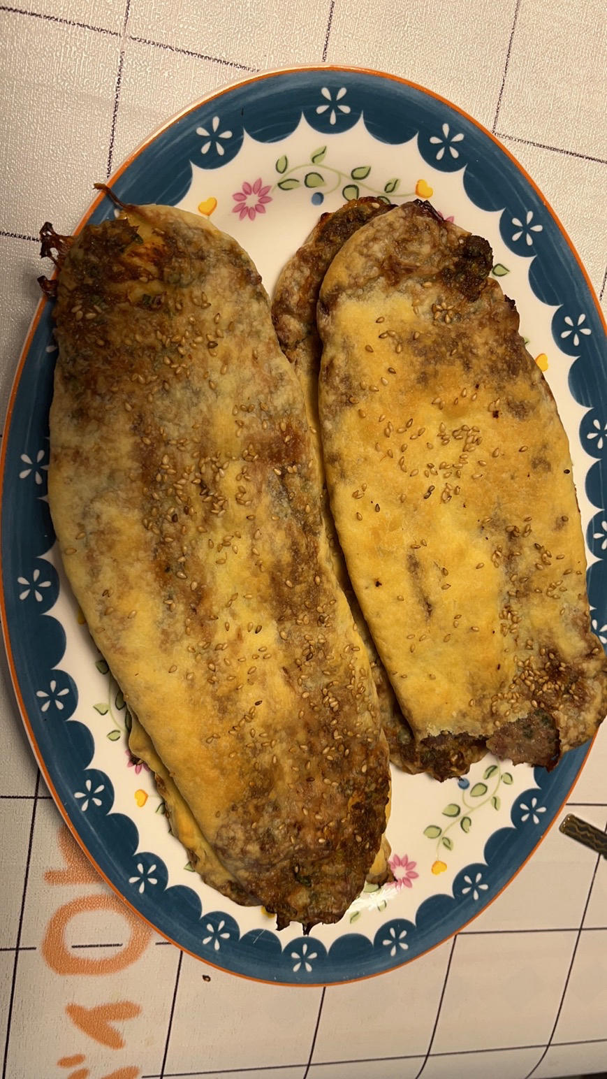烤箱版鲜肉锅盔