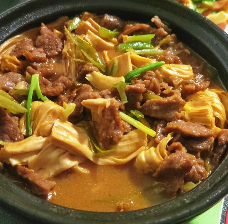 强强联手的腐竹焖牛肉