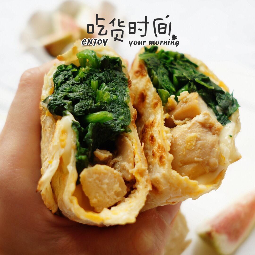 减肥好搭档～鸡肉卷饼