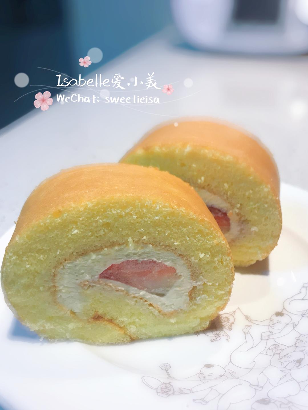 太阳一样黄黄的瑞士卷 小美版的做法