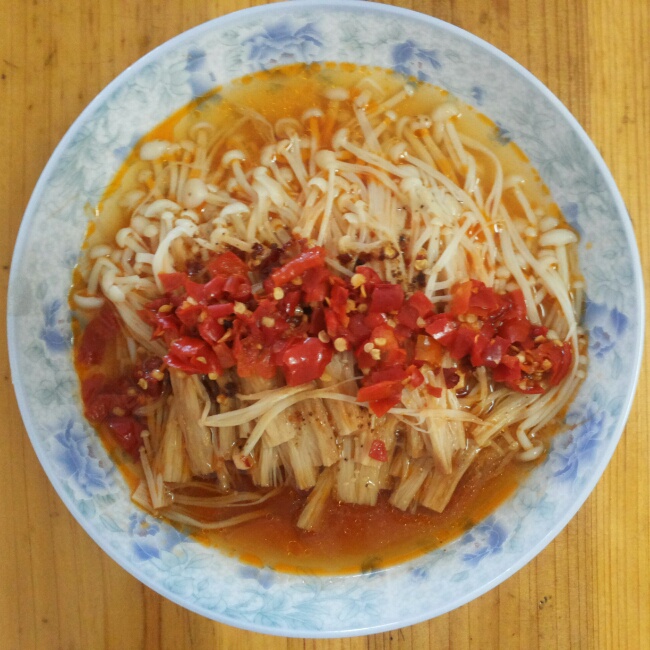 剁椒蒸金针菇