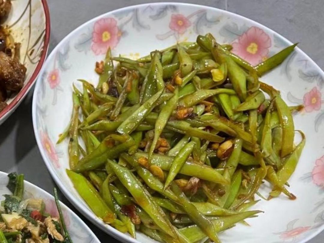 ㊙️腊味‼️四季豆炒腊肠‼️美味家常