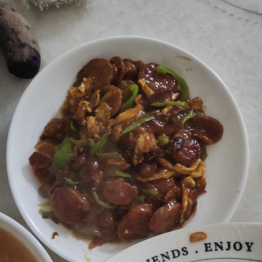 香肠炒鸡蛋