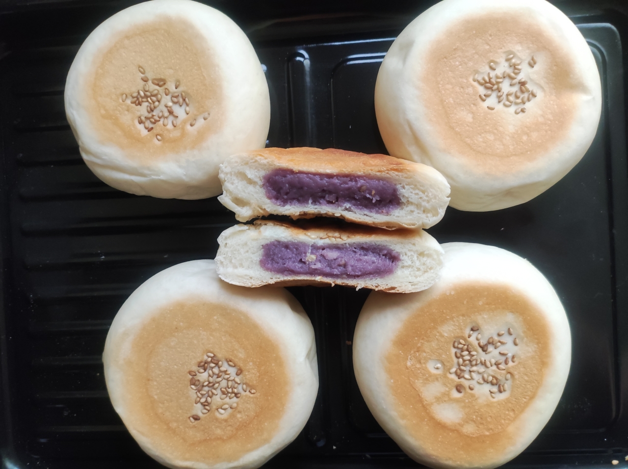 日式紫薯芋泥面包