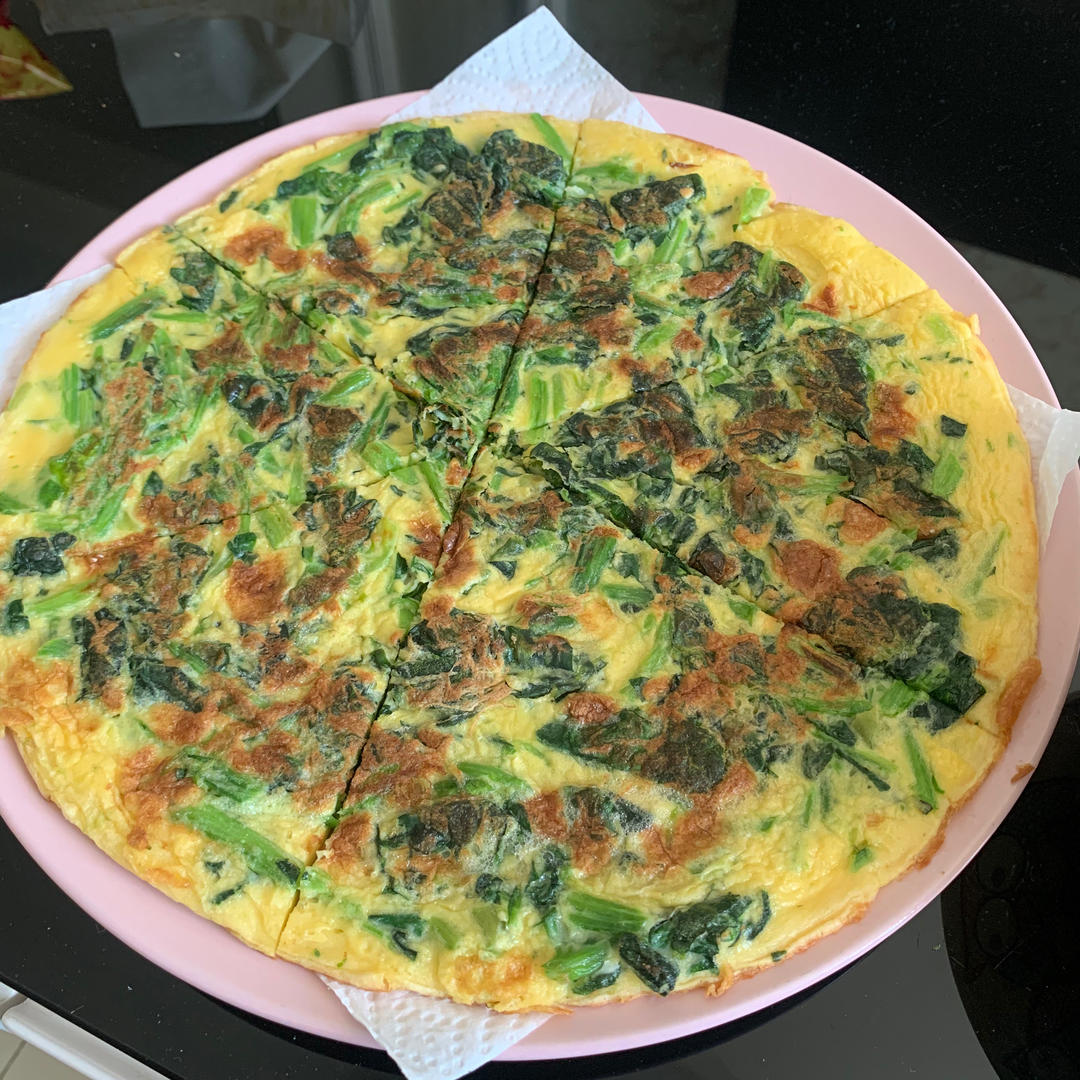 菠菜鸡蛋饼
