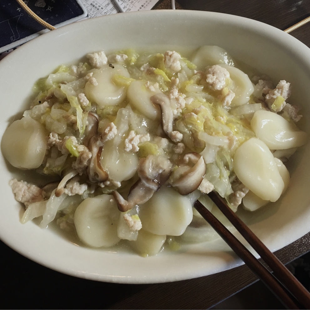 白菜肉丝年糕