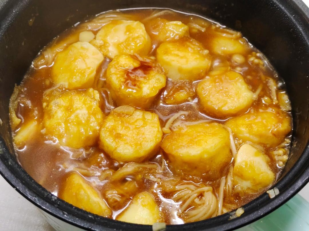 金针菇日本豆腐煲制作方法 方便又好吃 下饭菜 全家喜欢 做法简单