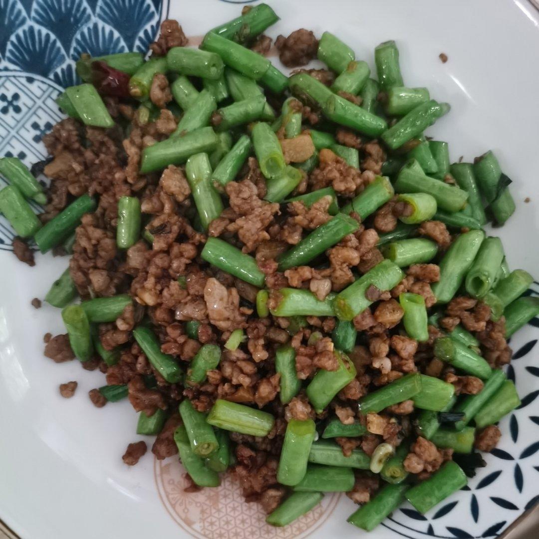 肉沫豆角下饭菜