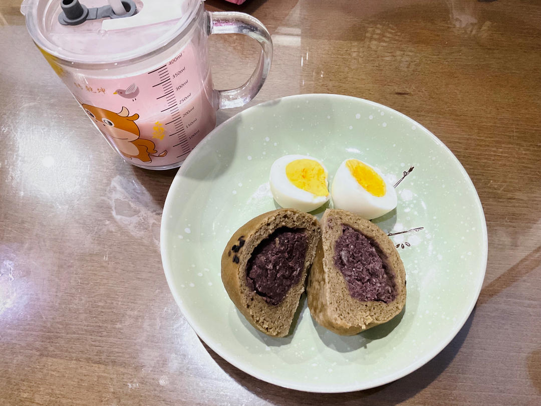 全麦日式抹茶红豆包